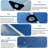 10ft *12ft Black Buckle Heavy Duty Clear Vinyl Tarp Waterproof Transparent Tarpaulin Reinforced Grommets Heat Sealed Edges for Greenhouse Patio Chicken Coop Garden Outdoor Use