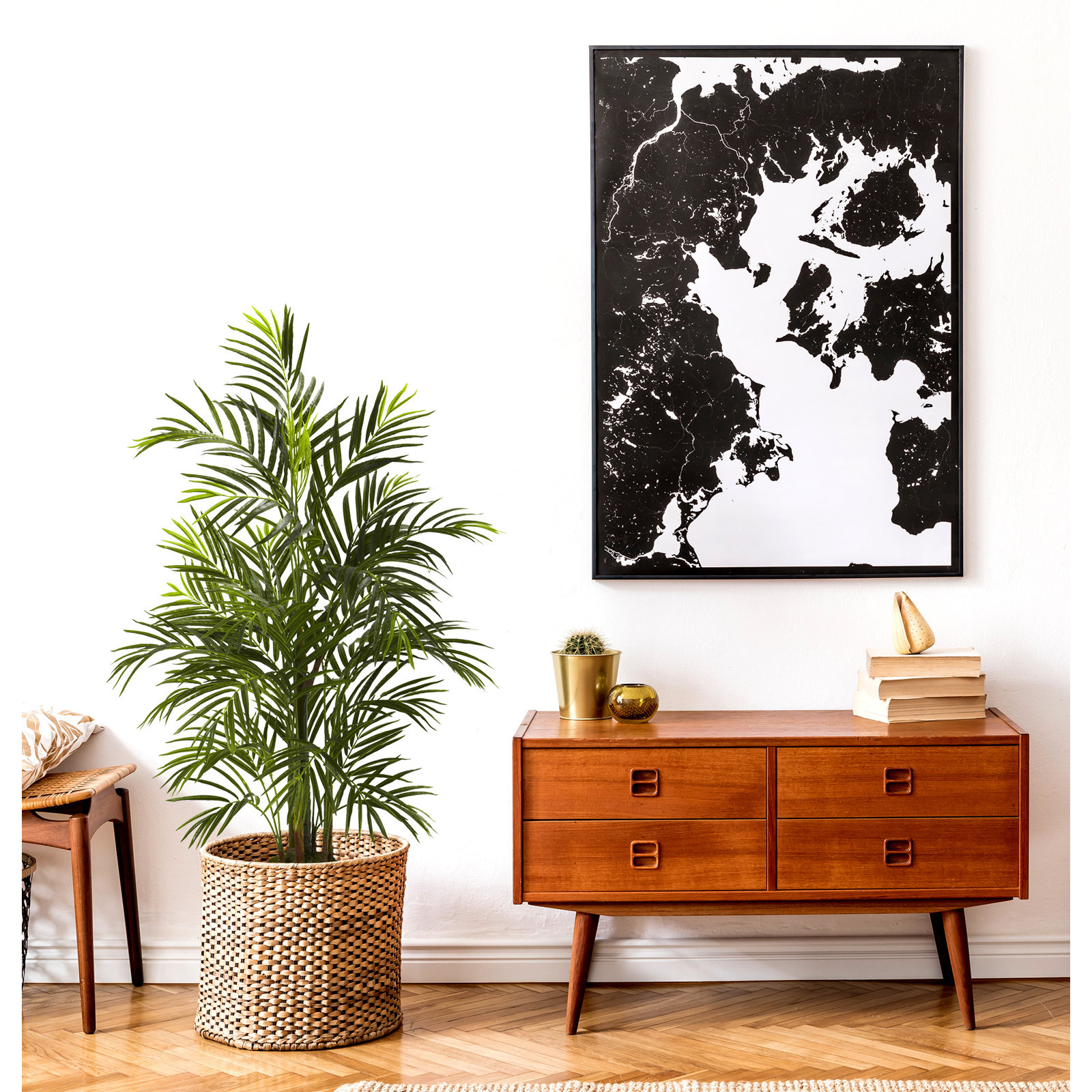 Sommer Areca Palm Tree in Pot, 42" H x 28" W x 28" D