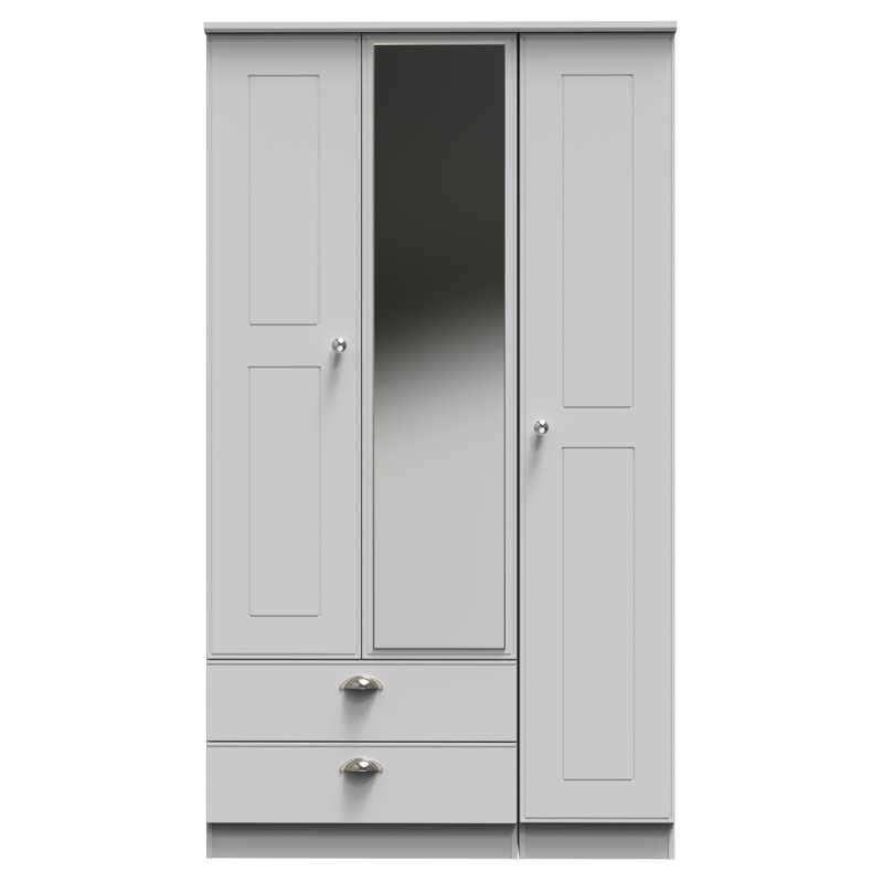 Conners Manufactured Wood Wardrobe, Grey Matt