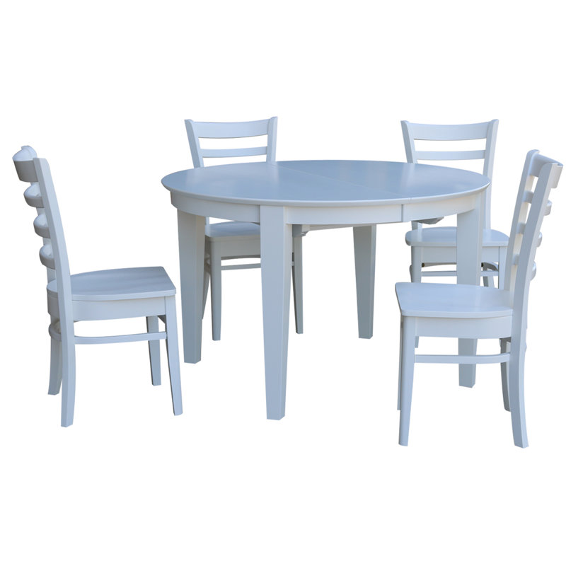 4 - Person Solid Wood Top Four Leg Dining Set