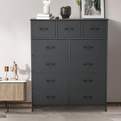 Nitasha 11 Drawer 39.5" W Iron Chest