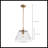 Gertie 13.75" W 1-Light Metal Single Pendant-1268050066
