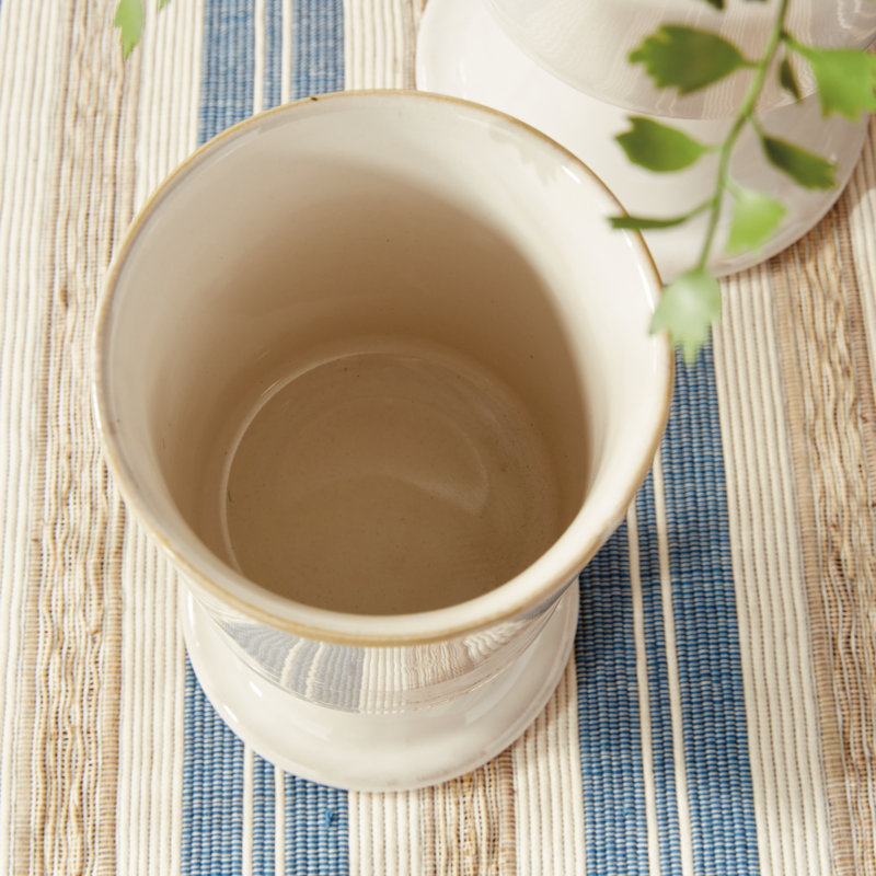 KELCY FOOTED CACHEPOTS, Cream