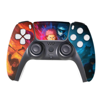 Jujjutsu Kaiisen Custom PS-5 Controller Wireless compatible with Play-Station 5 Console by BCB Controllers | Proudly Customized in USA with Permanent HYDRO-DIP Printing (NOT JUST A SKIN)