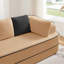 Canapé méridienne avec coussins en tissu-437681776-437681783