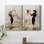 «Love, from Paris», ensemble de 2 peintures