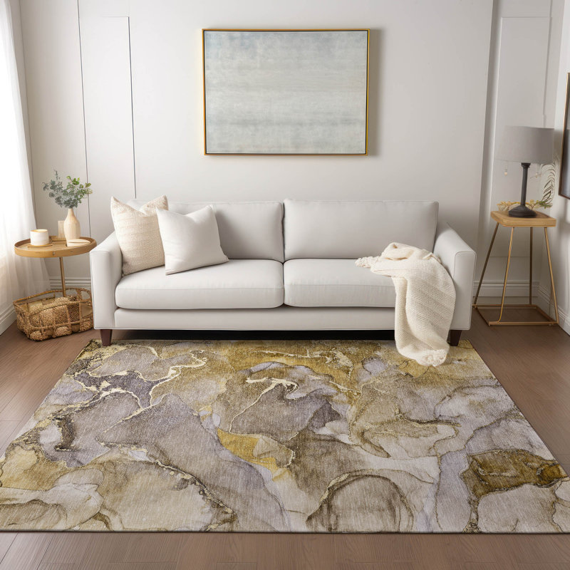 Tapis intérieur / extérieur Alfonzo avec envers antidérapant, Rectangle 2 pi 6 po x 3 pi 10 po