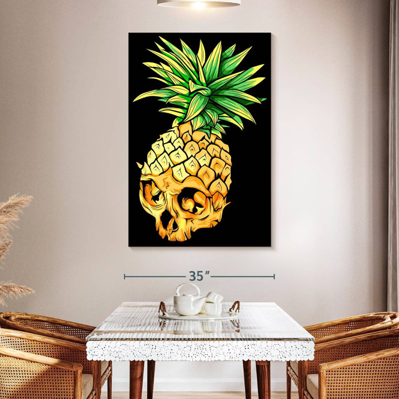 Crâne d'ananas Kerner, H 51 po x l 34 po