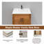 Meuble-lavabo simple 36 po en érable Shaker