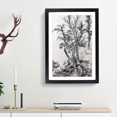 Autumn Wood by Shen Zhou - Framed Print