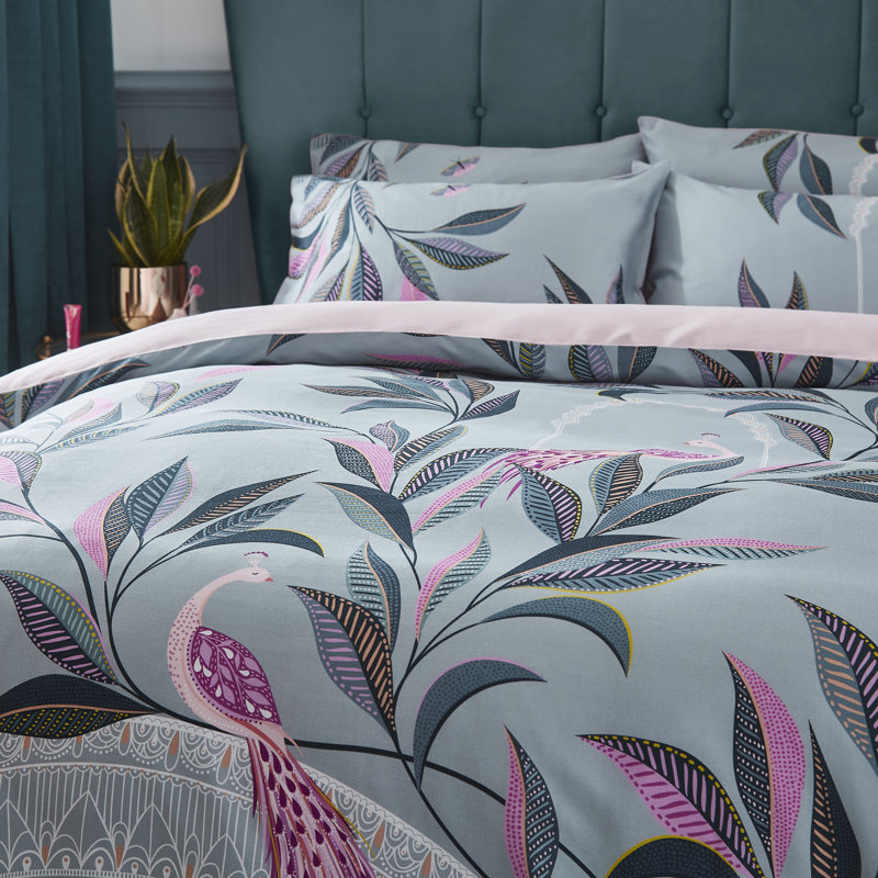 Ornamental Peacock Bedset, Single - 1 Pillowcase (50 x 75 cm)