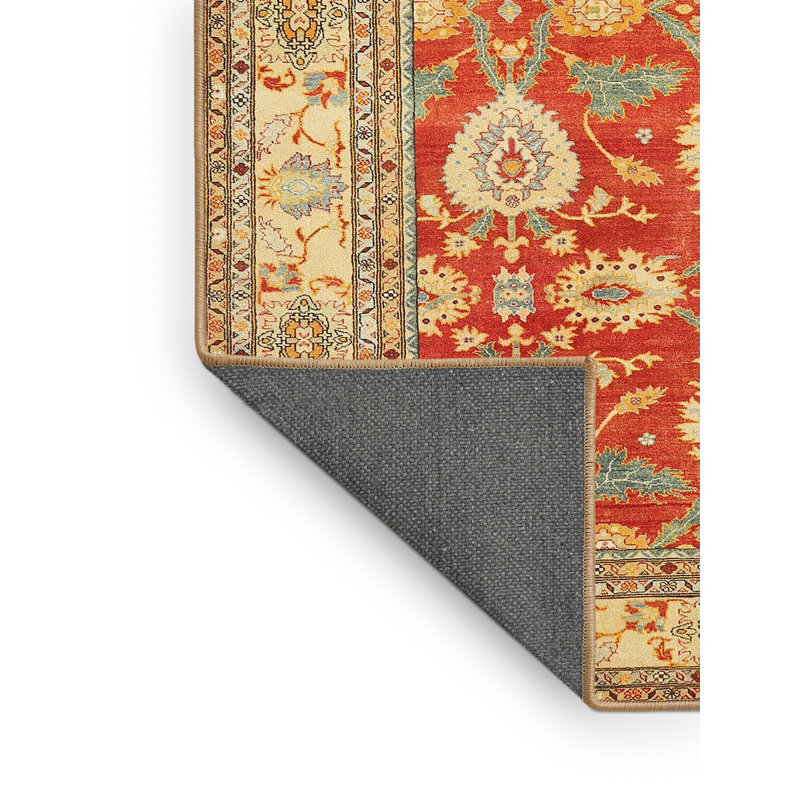 Sena Wool Floral Indoor Rug, Rectangle 5' x 8'