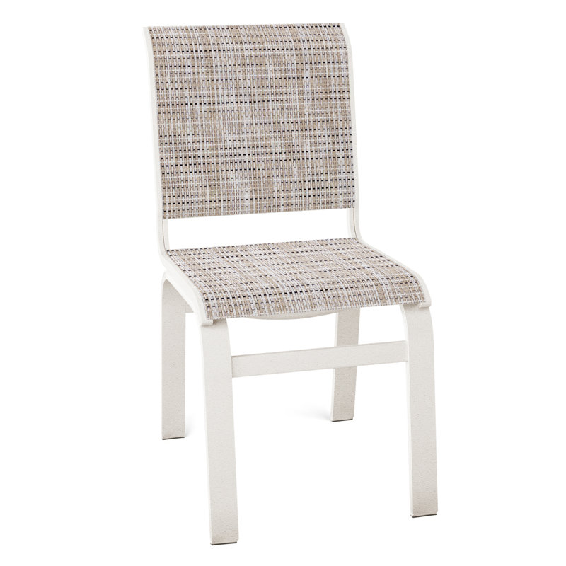 Chaise d'appoint de salle à manger Hiraku, Neige texturée, Ella