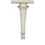 Ansaldo Pearl White & Silver Shimmer Finish Console Cabinet