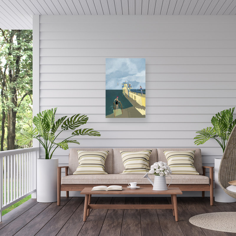 Rouleau noir, Salthill, Galway, impression sur toile, H 47 po x l 30 po
