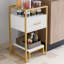 Glass Top Trestle End Table