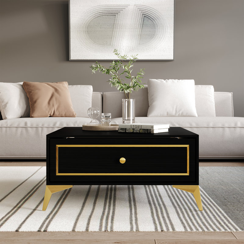 Baccus Single Coffee Table, Black