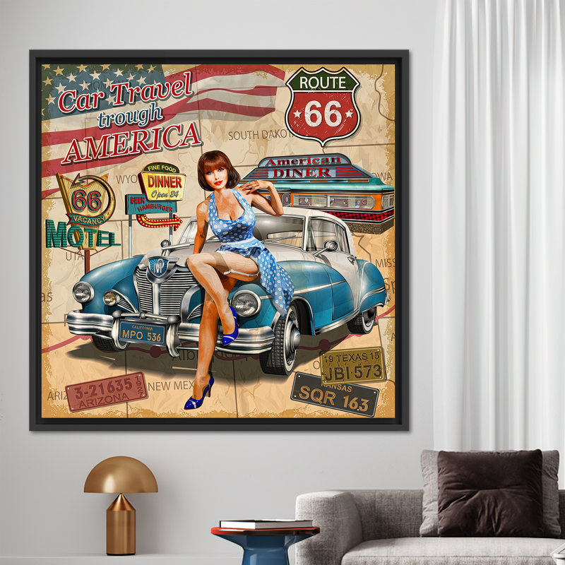 Print on Canvas, 20 cm H x 20 cm W, Framed Print without Mat, Black