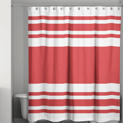 Hylan Striped Shower Curtain
