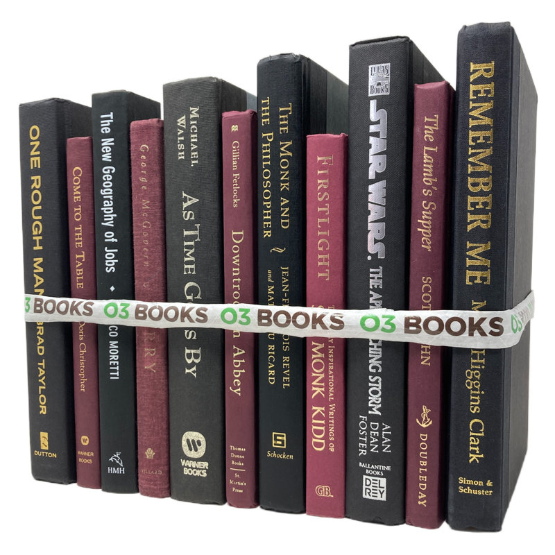 Livres décoratifs Bouknight Daring Duo - noir et bourgogne