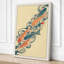 Ornamental Fish Dance Japandi - Wrapped Canvas-545936801-545936807