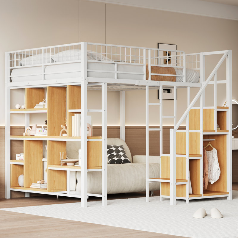 Sonya 140 x 200cm Loft Bed, White