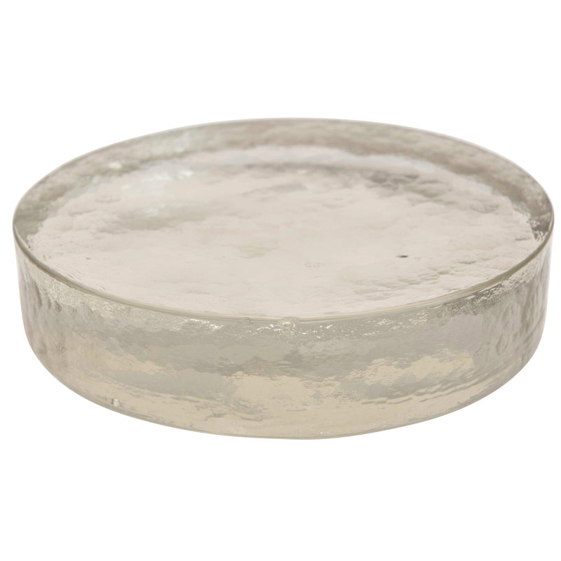 Glass Tray, 5.08cm H x 20.32cm W x 20.32cm D, Clear