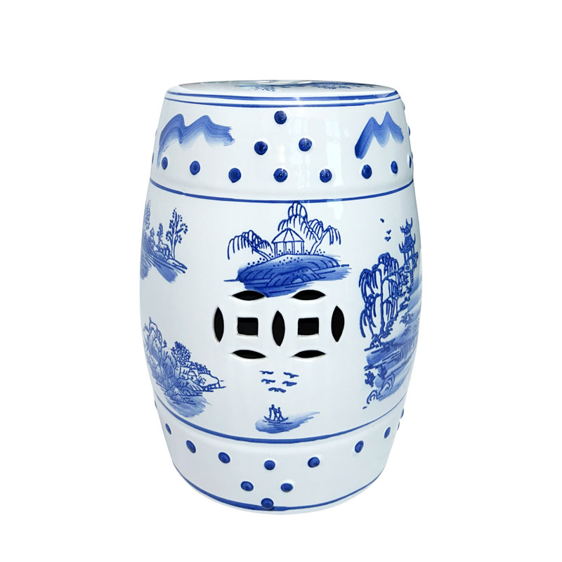 Chinese style ceramic stool