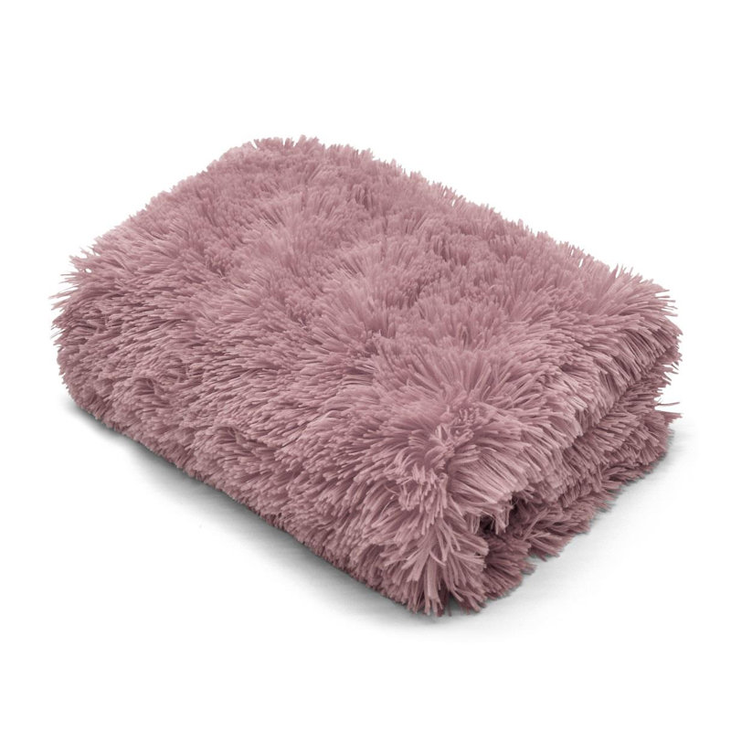 Busina Throw Blanket, Blush