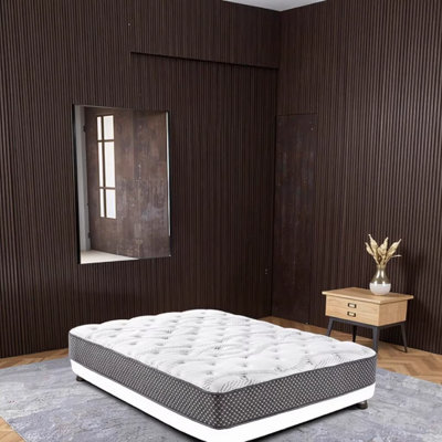 10" Quilted Hybrid Full Mattress, Medium Firm - Pressure-Relieving Gel Memory Foam & Supportive Coils for Restful Sleep