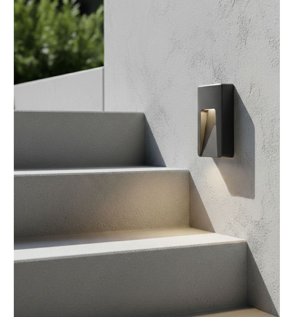 Graphite 15cm H Integrated LED Outdoor Sconce