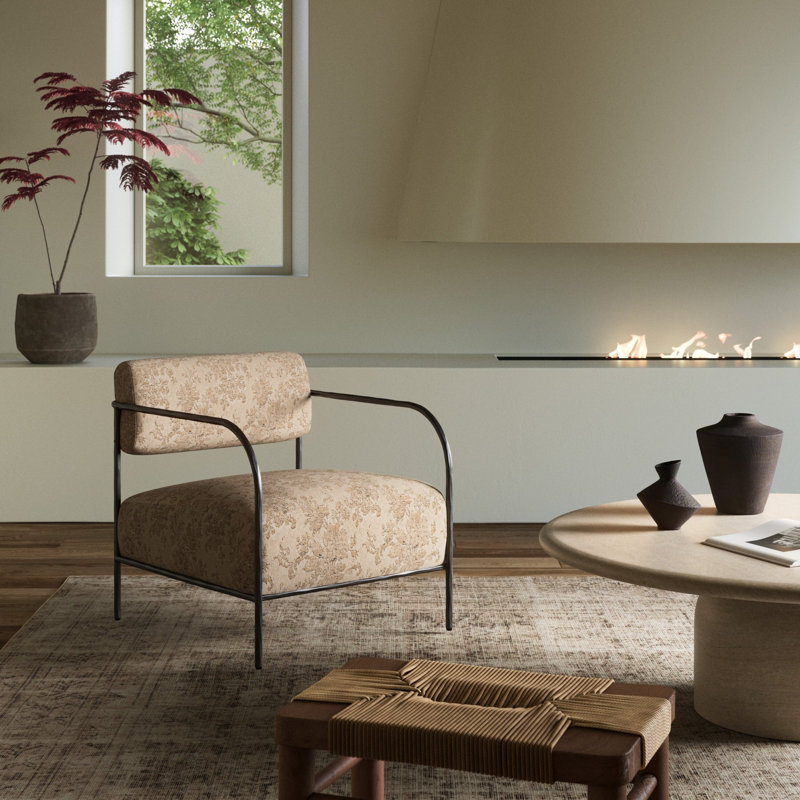Fenn Chair-Champagne Mongolian Fur