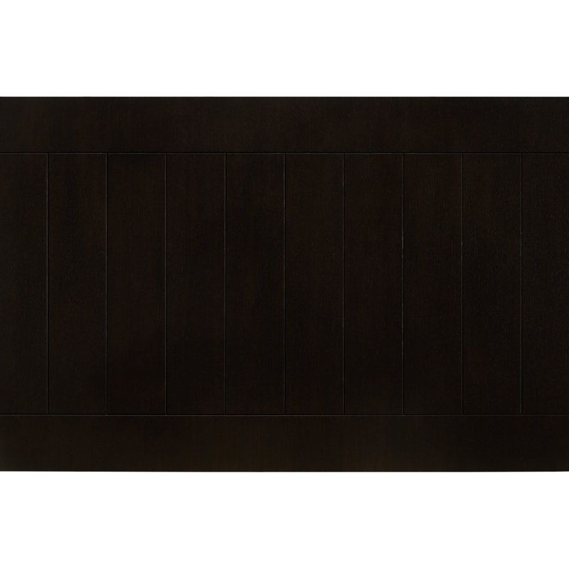 Table de bout rectangulaire avec chaises à dossier Cappuccino Finish 5, conception moderne et pratique en bois d'hévéa massif à 4 côtés pour un style stable