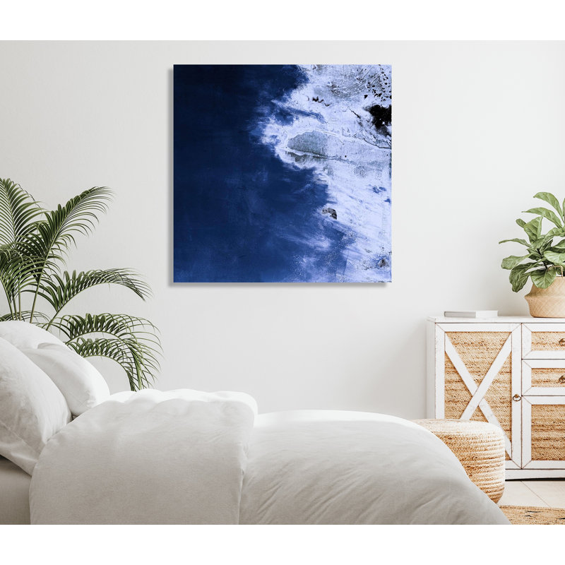 Aerial Contemporary Fine Art, 49.5" H x 49.5" W x 1.75" D, Black Framed Canvas