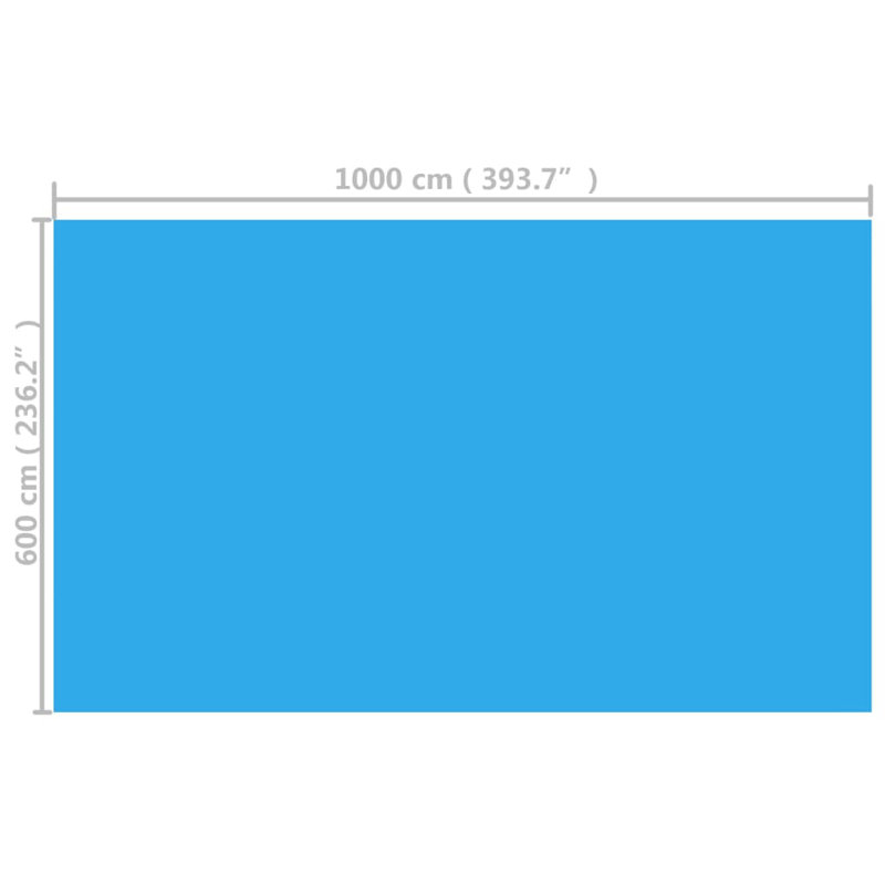 Couvercle de spa bleu, Bleu, H 236,2 po x l 393,7 po
