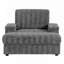 Canapé simple surdimensionné de 42 po, fauteuil en fausse fourrure de lapin avec porte-gobelets, méridienne rembourrée avec repose-pieds avec rangement et accoudoirs, canapé-lit avec siège profond pour le salon, appartement