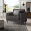 Fauteuil club capitonné à accoudoirs carrés de 39,8 po Garren