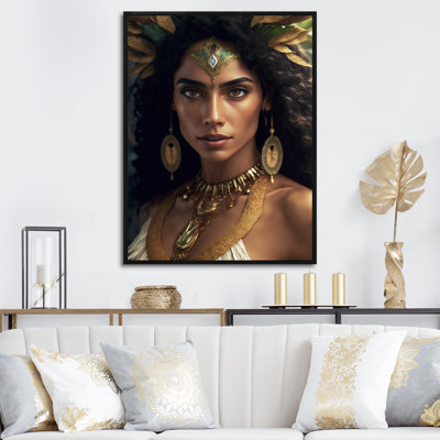 Eldene " Bohemian Woman With Golden Necklace I "