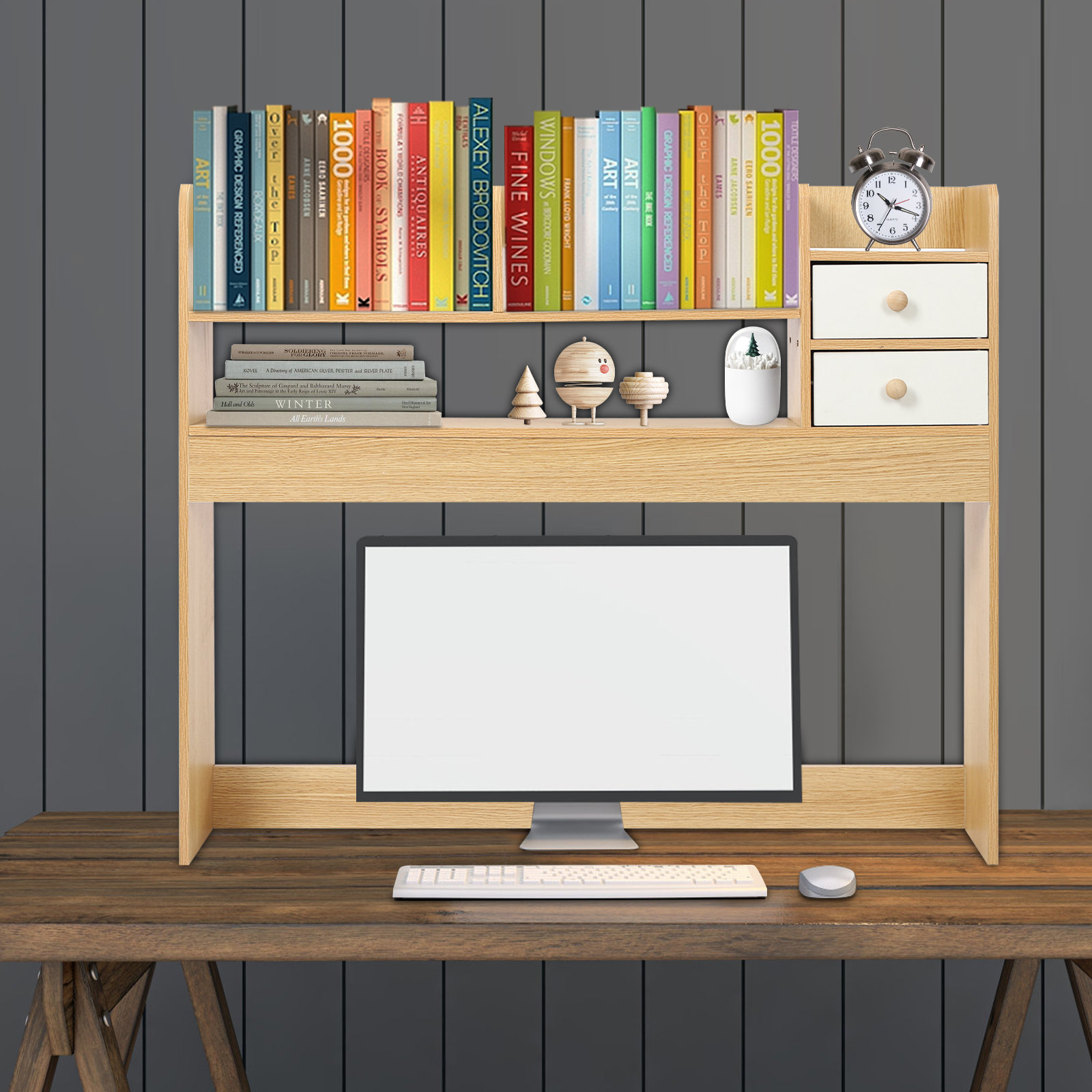 Latitude Run® 3-Tier Wooden Desktop Display Organizer Rack - Wayfair Canada