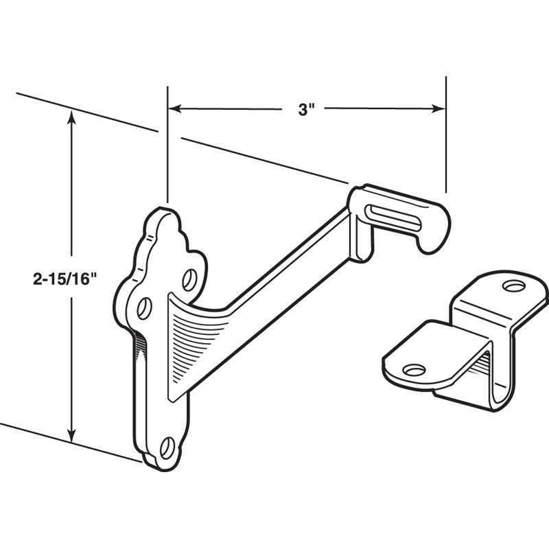 Brass Plated Zinc Diecast Handrail Bracket