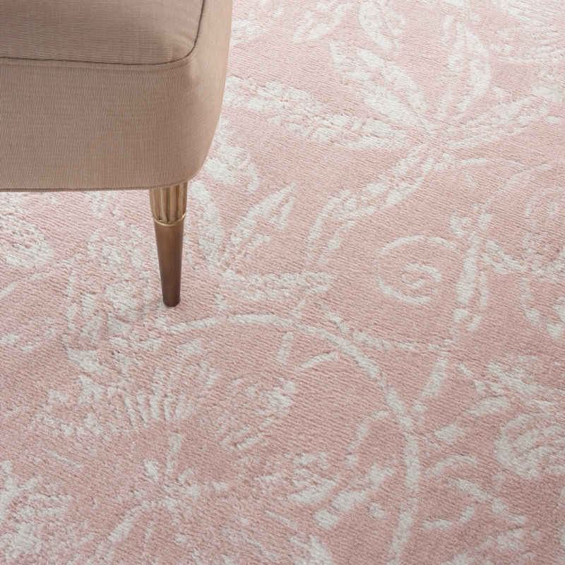 Rose floral Kantou Tapis décoratif, Rectangle 5 pi x 7 pi