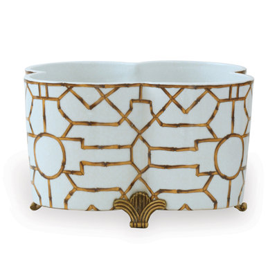 Pot de fleurs en porcelaine