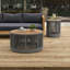 Ensemble de table basse et de table d'appoint 2 pièces avec corde tissée-1708396874