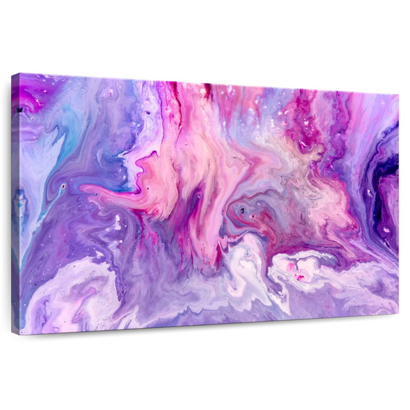 Avery Abstract Lavender, 24" H x 36" W