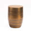 Modern Round Aluminum Hammered Embossed Texturing Metal Side Coffee Table-1219032912