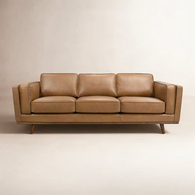 Freiro 90.4'' Genuine Leather Sofa