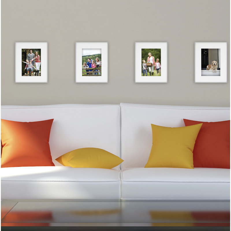 Metal Matte Picture Frame, 8" x 10", Silver