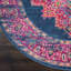 Tapis oriental bleu marine / rose Abbate-438258022
