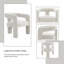 Chaises d'appoint rembourrées avec cadre en bois Cioffred Boucle