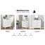 Commode de chambre blanche (ensemble de 2)